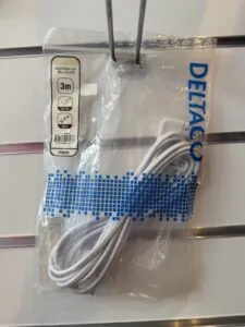 DELTACO Angled power cord Max 2.5A/250V
